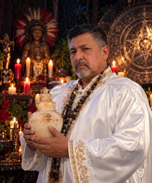 Maestro Tonatiuh, brujo en Gustavo A. Madero, CDMX